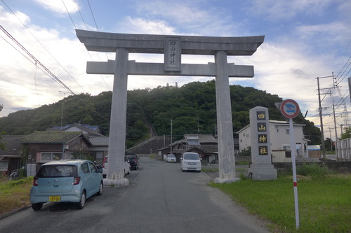20250621〜22ふたたびの大牟田自転車フラヌール（その4）三池灯台、虚空蔵さん四山神社参拝へ