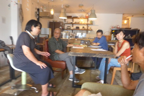 20250812　暮らす実験室IKIにて城下町まちかど蚤の市実行委員会開催っ！！