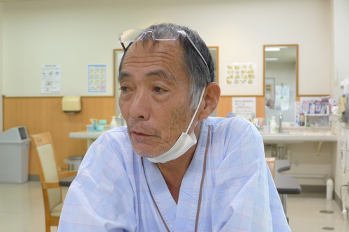 20241006千葉順次さん（天草石工、天草文化連盟「天草の匠」賞受賞者）を天草慈恵病院にお見舞い！