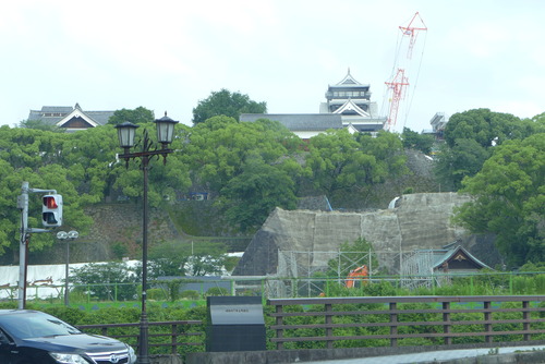 20190616早朝より熊本地震被災の熊本城の復興状況を踏査！