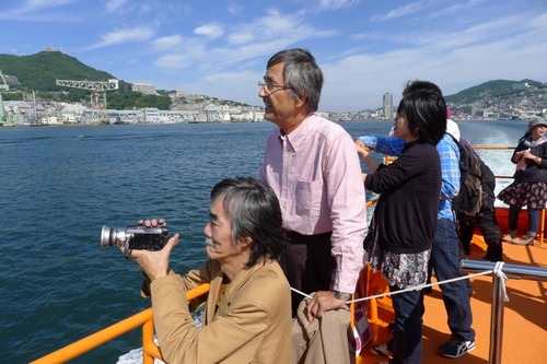 軍艦島へ