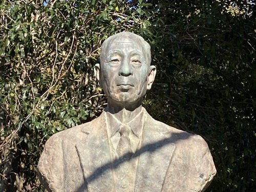 20260116久しぶり菊池市再訪（その１）菊池温泉創始者の村川翁像と再会！