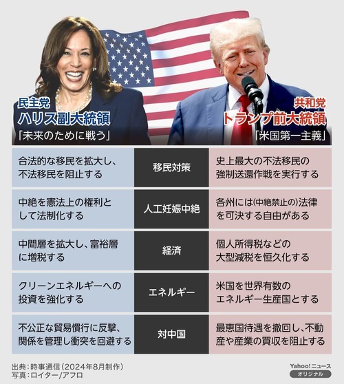 2024年11月5日アメリカ合衆国では大統領選挙！文化政策はほぼ言及されず！
