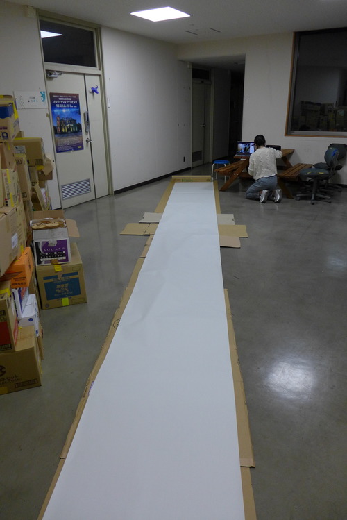 九州大学退職記念最終講義を言祝ぐ揮毫のひととき