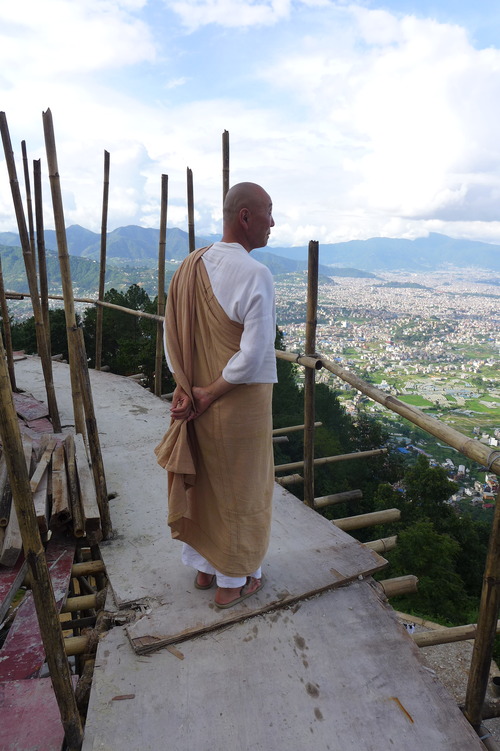 20240719日本山妙法寺カトマンズ道場佐藤達馬上人をお訪ねしました！
