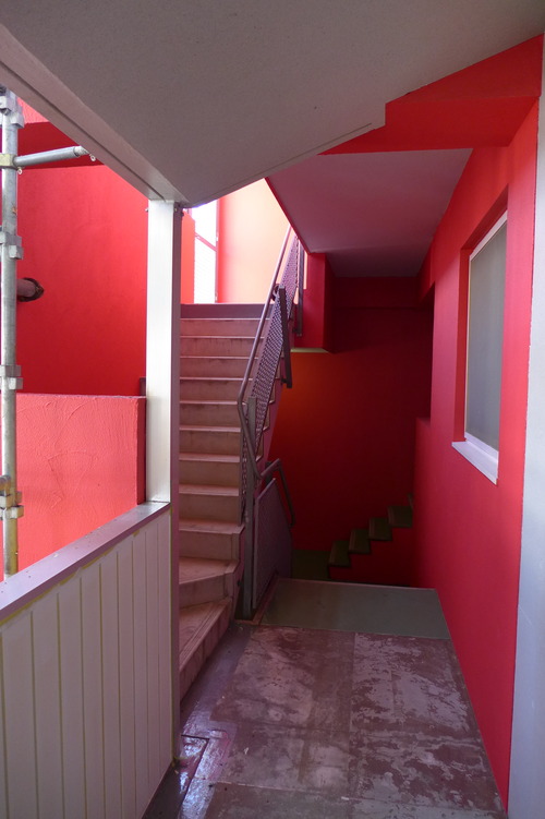 20240401マークマック棟は床シート張作業へ！