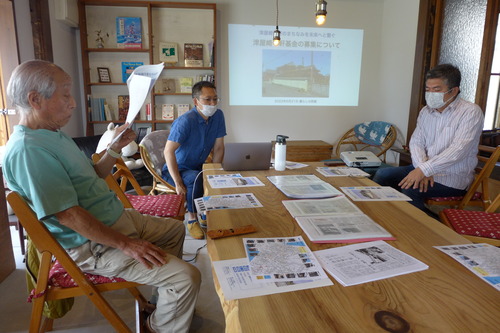 2022年6月21日（火）午前、津屋崎にて。江戸以来培われた津屋崎千軒の町並み景観をつなぐ建物の愛し方・守り方・活かし方！