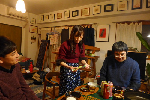 最終講義の夜の藍蟹堂家食卓！