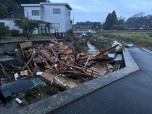2024年1月3日、NPO法人リエラ代表の松永鎌矢さんが、能登半島の被災地へ災害復旧支援へ。２報目。