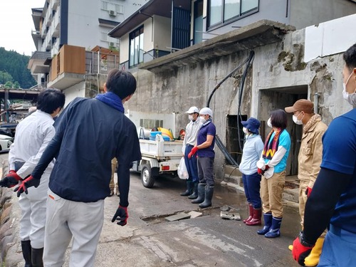 NPO法人リエラから日田市天ヶ瀬水害被災地支援の現況報告！