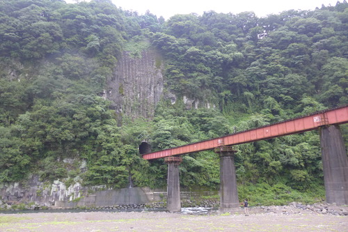 20250810豊肥線近代化遺産研究班第1回フィールドワーク開催（その９）◆豊後清川駅〜三重町駅をつなぐ百枝トンネル・奥嶽橋