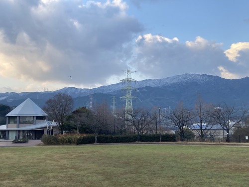 油山にも冠雪！20260124福岡市は日本海に面している・・・