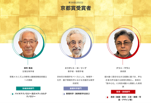 ナリニ・マラニさん京都賞受賞おめでとうございます。かつて福岡アジア文化省芸術文化賞をお渡しして以来です！！