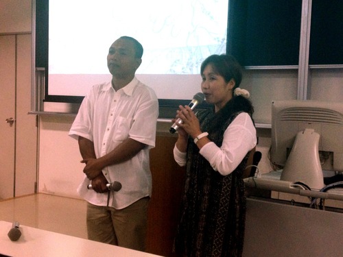 2012.6.11 芸術文化環境論にデワスギご夫妻がいらっしゃいました