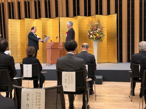 「水上に浮かぶ舞台」柳川市民文化会館が12月20日（日）開館！感謝状をいただきました！