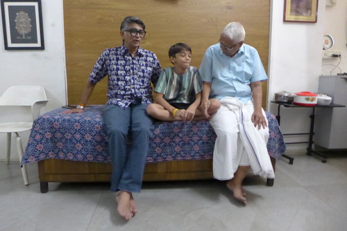 20260315日本山妙法寺ムンバイ仏舎利塔建立計画サポートの地元建築家クリシュナン氏と敷地・構造技術・意匠等に関する意見交換（その19）