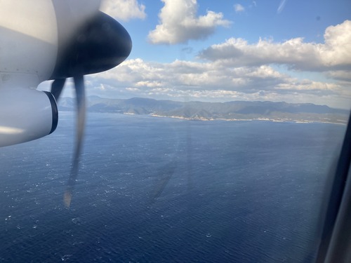 20260208対馬再訪フィールドワーク（その1）強風に煽られ対馬やまねこ空港へ飛ぶ