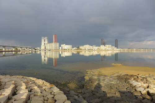 香椎浜にて蜃気楼を感受！