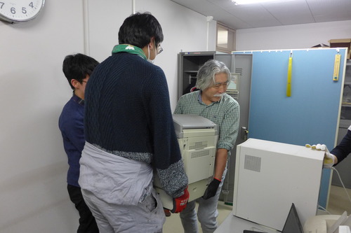 研究室片付けサポーターチーム大活躍！