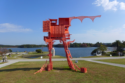 20241114 第20回UBEビエンナーレを宇部市常磐公園にて踏査！畏友・仙人の河村一郎さんと合流！！