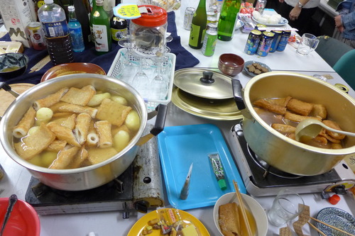 新参中国人留学生諸君が大活躍！八女の食材でこしらえたおでんと地酒で秋の夜長の【月宮殿祭】が開催されました！！