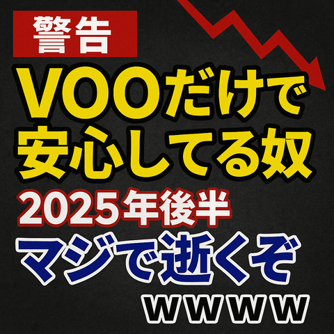 【警告】VOOだけで安心してる奴、2025年後半マジで逝くぞｗｗｗｗ