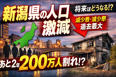 【悲報】なんじゃこれ！？新潟県、ガチで終わる