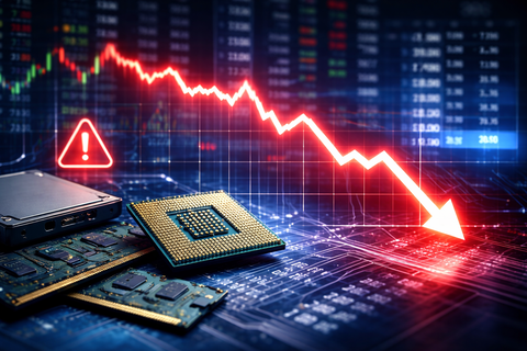 【地獄】暴騰してたメモリ価格、ついに大暴落へ…半導体株ホルダー逝ったか？ｗｗｗ