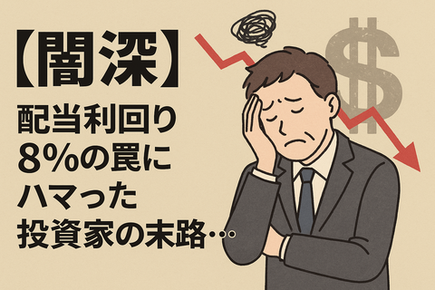 【闇深】配当利回り8％の罠にハマった投資家の末路…
