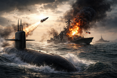 【地獄】ロイター「米潜水艦が攻撃か」→イラン艦沈没で中東リスク再点火へ