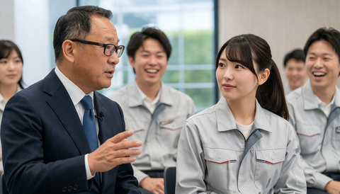 【動画】トヨタ会長「車って何？」→女性新入社員「移動手段」→他の新人ｷﾞｬﾊﾊで草ｗｗｗ