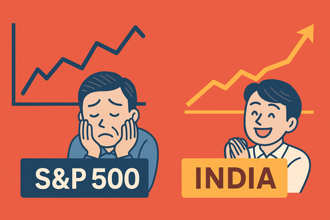 【地獄】S&P500一本勝負勢、インド爆上げを指くわえて見守るｗ