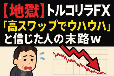 【地獄】トルコリラFX、“高スワップでウハウハ”と信じた人の末路ｗ