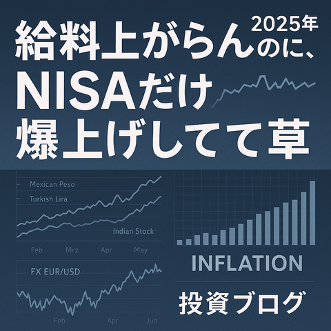 【2025年版】給料上がらんのに、NISAだけ爆上げしてて草
