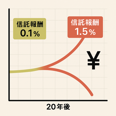 【地獄】信託報酬1.5％の罠、20年後のリターンがマイナスで草ｗｗ