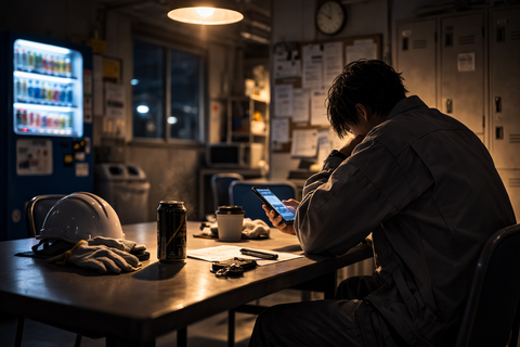 【あるある】夜勤の休憩中に“副業で人生逆転”検索してる奴ｗｗｗの