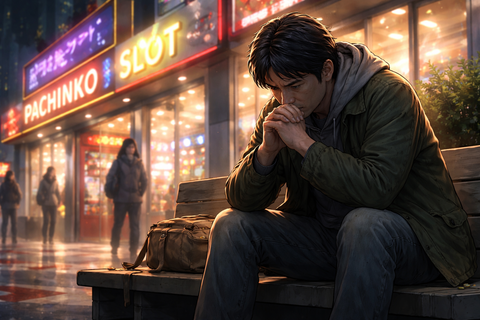 【悲報】生活保護ワイ、パチスロ打ちたすぎて咽び泣くｗｗｗ