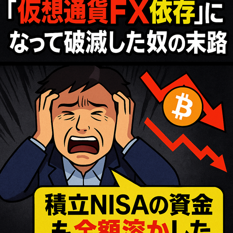 【闇深】積立NISAよりも「仮想通貨FX依存」になって破滅した奴の末路ｗｗｗ