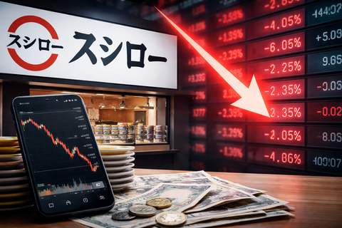 【株クラ騒然】スシロー株価見たワイ、寿司食ってる場合じゃないと気づく