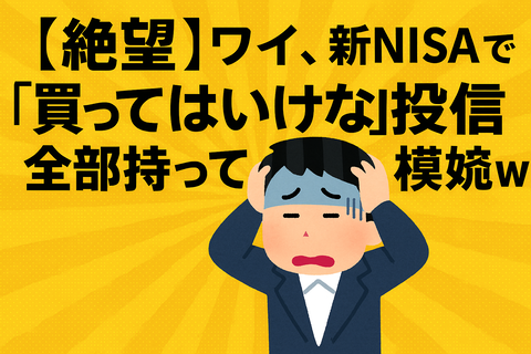 【絶望】ワイ、新NISAで“買ってはいけない投信”を全部持っていた模様ｗ