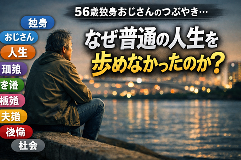 【悲報】あ、あわわわわわwww 56歳独身男性、とんでもない結末を招いてしまう