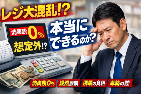 【速報】消費税0問題、とんでもない可能性が浮上してしまう