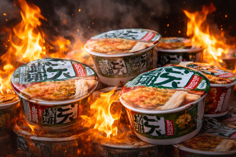 【悲報】どん兵衛、また燃えてるんだがｗｗｗ