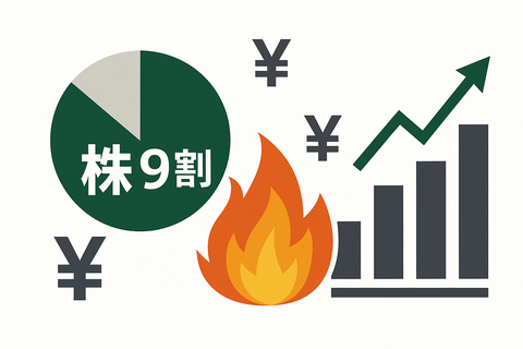 【地獄】FIRE失敗者、“株9割”で爆死したリアルデータがヤバいｗｗ