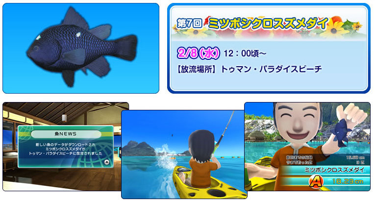 Wii ファミリーフィッシング 12 03までのオンライン放流魚まとめ ケケのチャンネル80 ｴﾍﾍ