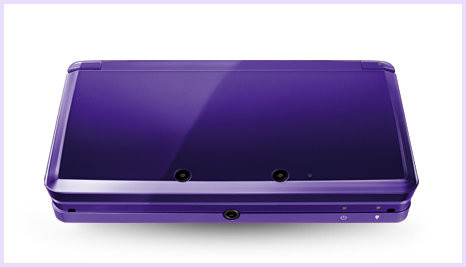 【外装新品】ニンテンドー3DS 北米版 ミッドナイトパープルカスタム 北米版ニンテンドー3DS ミッドナイトパープル