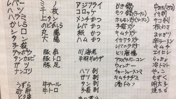 メニューフード