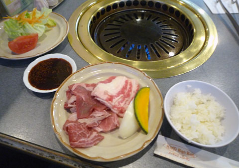焼く前セッティング1@ヒコバンバン