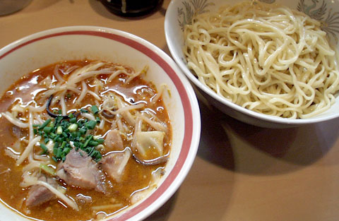 夜のつけ麺@みの麺多