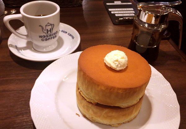 スフレパンケーキW+珈琲